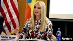 “Me enorgullece ver que el Departamento de Estado y la Fundación para el Desarrollo de África de EE.UU. se asocian para expandir la Academia para Mujeres Emprendedoras (AWE)”, dijo Ivanka Trump.