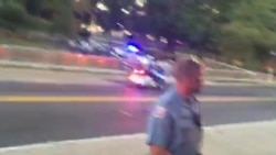 Motorcade for Pope Francis Leaves DC's Basilica