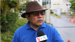 El periodista Miguel Mora conversó con la Voz de América sobre la situación que enfrenta la sede de 100 % Noticias, tras las recientes acciones del gobierno de Daniel Ortega. [Foto: Houston Castillo Vado/VOA]