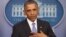 President Barack Obama speaks about his signature health care law, in the Brady Press Briefing Room of the White House in Washington, Nov. 14, 2013.