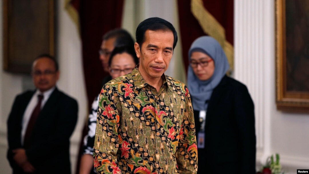 Presiden Joko Widodo di Istana Negara.