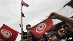 Protesters during the Tunisia riots (file photo)