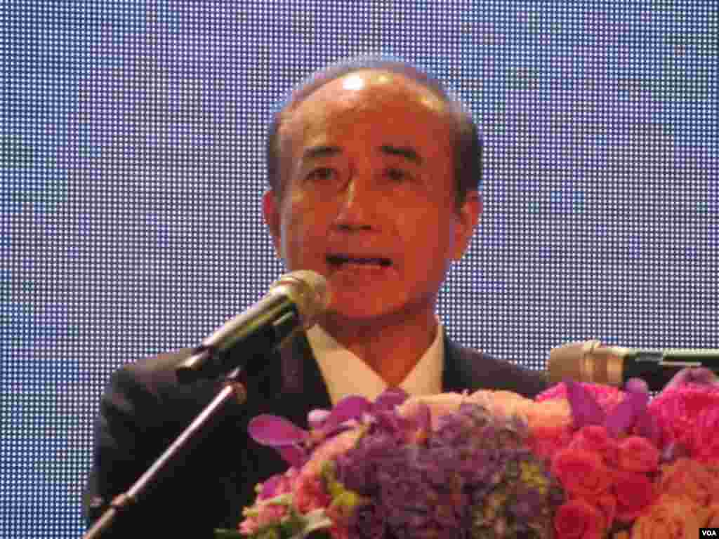 台湾立法院长王金平(美国之音 张佩芝拍摄)