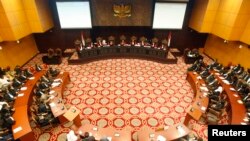 Suasana sidang di Mahkamah Konstitusi. (Foto: Dok)