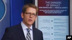 သမ္မတ အိမ်ဖြူတော် ပြောခွင့်ရသူ Jay Carney (အောက်တိုဘာ ၁၀၊ ၂၀၁၃)