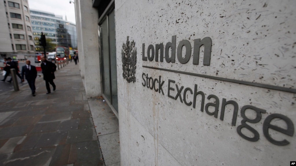 资料照：伦敦股票交易所。(photo:VOA)