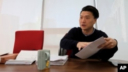 South Korean adoptee Adam Crapser speaks during an interview in Seoul, South Korea, Jan. 2, 2019. 