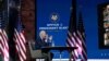 President-elect Joe Biden speaks during a meeting at The Queen theater Monday, Nov. 23, 2020, in Wilmington, Del.