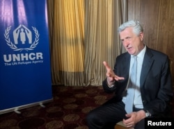 Filippo Grandi, head of the U.N. refugee agency (UNHCR) reacts during his an interview with Reuters in Cairo, Egypt May 29, 2023. (REUTERS/Sayed Sheasha)
