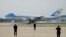 FILE: Air Force One with U.S. President Joe Biden onboard arrives at the Osan Air Base in Pyeongtaek, South Korea May 20, 2022.
