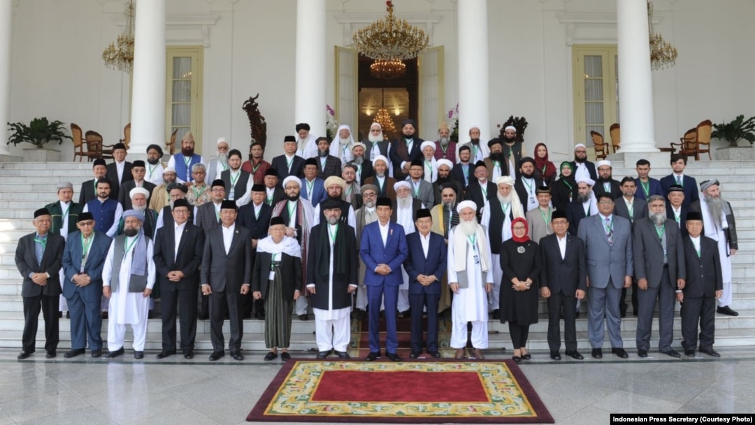 Puluhan ulama dari tiga negara hadiri Konferensi Ulama Trilateral di Istana Bogor, hari Jumat (11/5) (foto: Indonesian Press Secretary)