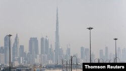 تصویری از برج خلیفه در شهر دبی امارات