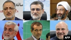 这组资料照片显示了伊朗即将举行的总统选举中的六名候选人。