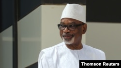 FILE - Mali President Ibrahim Boubacar Keita poses for a picture during the G5 Sahel summit in Nouakchott, June 30, 2020.