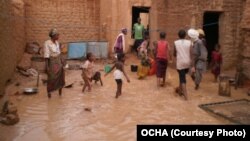 Une inondation au Niger en 2012. 