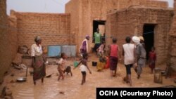 Inondations à Agadez au Niger en juillet 2012. Cett année-là, on a décompté 500.000 sinistrés et 148 millions d'euros de dégâts. 