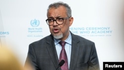 Tedros Adhanom Ghebreyesus, Direktur Jenderal WHO, di Lyon, Prancis, 17 Desember 2024. (Foto: Laurent Cipriani/Pool via REUTERS)