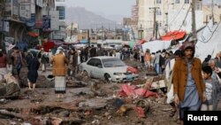 Une rue de Sanaa au Yémen le 14 avril 2020.