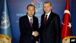 Ban ki-moon et Recep Tayyip Erdogan, Istanbul, 23 mai 2016