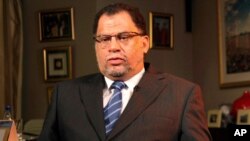 Danny Jordaan lors d'un entretien avec des journalistes d'Associated Press à Johannesburg, le 16 février 2010.