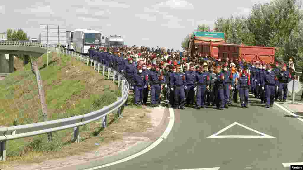 Kasar Hungary Ta Kulle Iyakokin Shiga Kasar A Yayin Da Gungun &#39;Yan Ci Rani Ke Kokarin Tunkarar Birnin, Satumba 9, 2015. &nbsp;