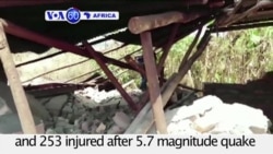 VOA60 Africa - At Least 16 Dead as Earthquake Hits Northwestern Tanzania