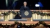 El presidente Joe Biden durante la ceremonia de encendido del árbol de Navidad Nacional, el jueves 5 de diciembre de 2024, en Washington. (AP Foto/Mark Schiefelbein).