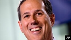 Rick Santorum lanzó su candidatura presidencial en mayo de 2015.