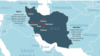 Map showing locations of Israeli strikes on Iran, June 13, 2025.