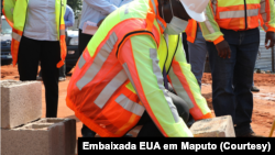 Lançamento da primeira pedra para a construção do Hospital Matola Santos, Maputo, Moçambique. 27 agosto 2020