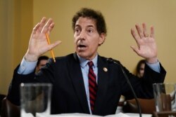 FILE - Rep. Jamie Raskin, D-Md., counters arguments by Republicans on the House Rules Committee as they vote to authorize contempt cases, June 10, 2019.