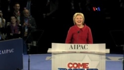 Clinton critica a Trump durante AIPAC