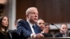 Stephen Feinberg, President Donald Trump's choice to be deputy secretary of defense, appears before the Senate Armed Services Committee for his confirmation hearing, on Capitol Hill in Washington, Feb. 25, 2025. 