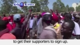 VOA60 Africa - Kenya: Election commission begins a drive to register millions of new voters