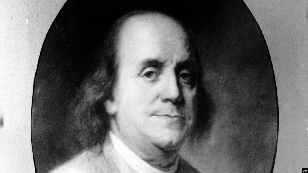 An undated sketch of Benjamin Franklin — inventor, scientist, diplomat and signer of U.S. Constitution. Franklin designed the lightning rod atop Maryland's State House.