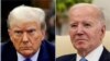 FILE PHOTO: Combination picture showing former U.S. President Donald Trump and U.S. President Joe Biden