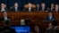Ketua Komite Intelijen DPR Amerika Serikat, Adam Schiff (tengah) membuka sidang terbuka pertama sebagai bagian dari penyelidikan pemakzulan terhadap Presiden AS Donald Trump, di Gedung Capitol, Washington, D.C., 13 November 2019.