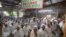 Members of Ethiopia's Jewish community gather to protest the Israeli government's decision not to allow all of them to emigrate to Israel, at the synagogue in Addis Ababa, Nov. 19, 2018.