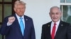 Presidente Donald Trump recebe o primeiro-ministro de Israel Benjamin Netanyahu em Washington, 4 fevereiro 2025