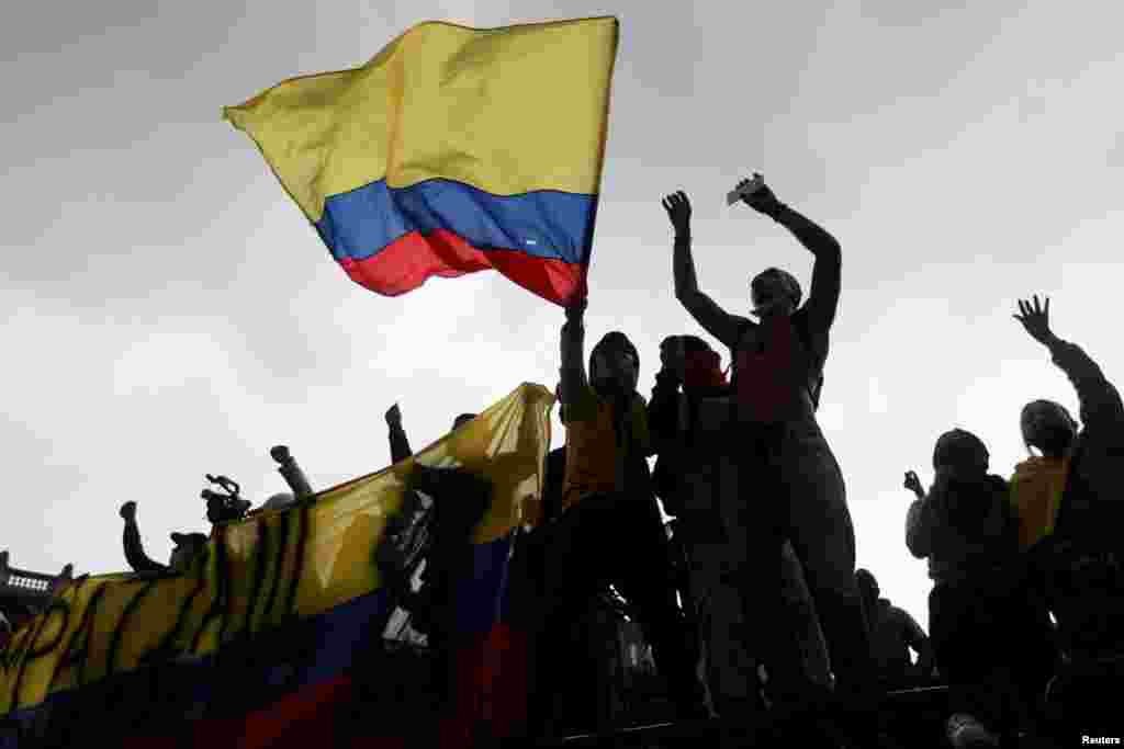Las protestas contra la reforma tributaria en Colombia contin&#250;an. 