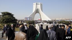 تجلیل از چهل و پنجمین سالروز پیروزی انقلاب اسلامی ایران در میدان آزادی شهر تهران