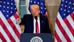 Presiden Donald Trump berpidato dalam National Breakfast Prayer di Washington Hilton, Washington DC, Kamis, 6 Februari 2025. (Foto: Kent Nishimura/Reuters)