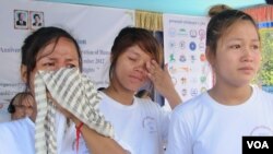 Three women who were injured in a shooting at a garment worker strike earlier last year say they have not received justice from the court and are demanding action, file photo. 