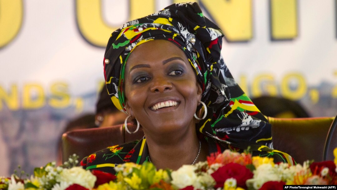 FILE - Zimbabwean first lady Grace Mugabe attends the opening session of the ZANU PF 16th Annual Peoples Conference in Masvingo, about 300 kilometres, south of the capital Harare, Dec. 16, 2016. 
