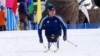 U.S. Paralympic National Team member Andy Soule races during the 2013 Sun Valley Nordic Festival. (VOA/T. Banse)