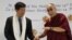 Tibet's exiled spiritual leader the Dalai Lama (R) and Lobsang Sangay, President of the Tibetan government-in-exile