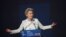 European Commission President Ursula von der Leyen speaks during the closing ceremony of the EU summit at the Alfandega do Porto Congress Center in Porto, Portugal, May 7, 2021. 