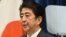 Japanese Prime Minister Shinzo Abe delivers a war anniversary statement that neighboring nations will scrutinize for signs of sufficient remorse over Tokyo's past militarism at his official residence in Tokyo, August 14, 2015. 