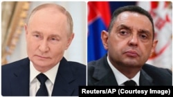 Ruski predsednik Vladimir Putin i potpredsednik Vlade Srbije Aleksandar Vulin (Foto: Reuters and AP)