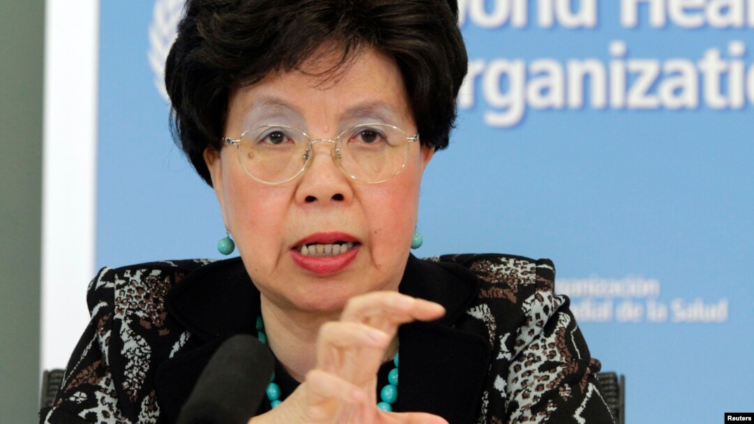 Margaret Chan, kepala organisasi kesehatan dunia (WHO) mencari dukungan tambahan untuk memberantas virus Ebola di kantor pusat WHO di Jenewa (12/9).